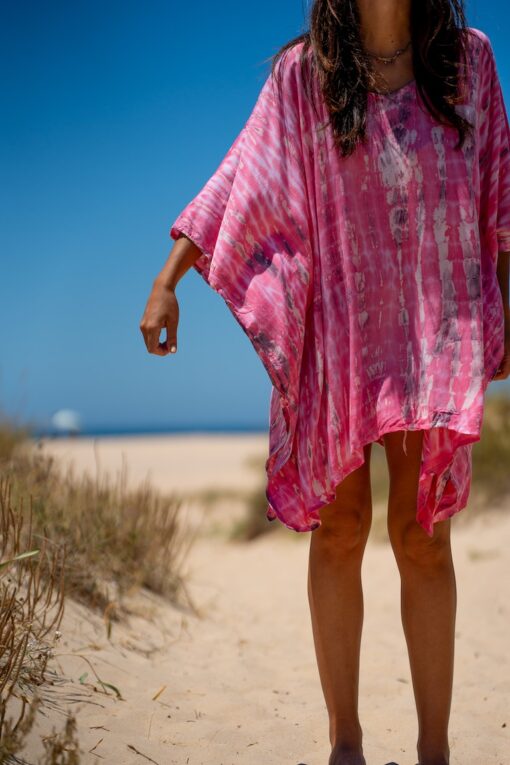 Vestido Hamoa corto rosa - Imagen 3