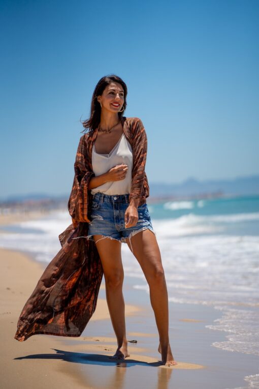 Kimono Hamoa terracota - Imagen 6