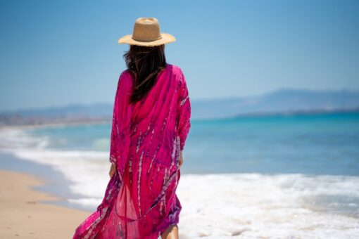 Kimono Hamoa fresa - Imagen 5