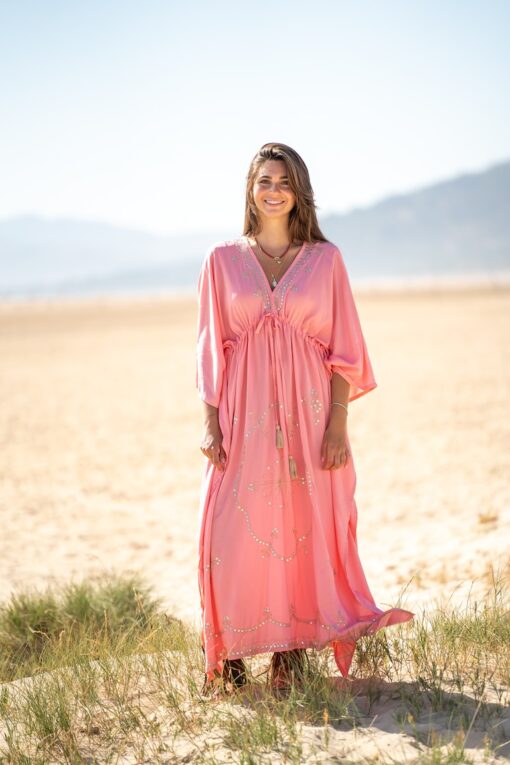 Maxi Kaftan Maui rosa - Imagen 2