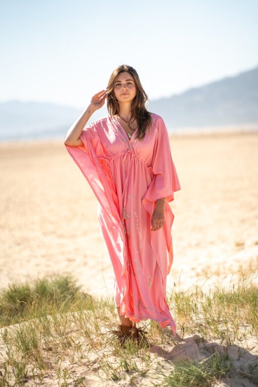 Maxi Kaftan Maui rosa - Imagen 6
