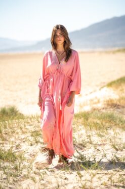 Maxi Kaftan Maui rosa