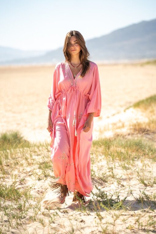 Maxi Kaftan Maui rosa
