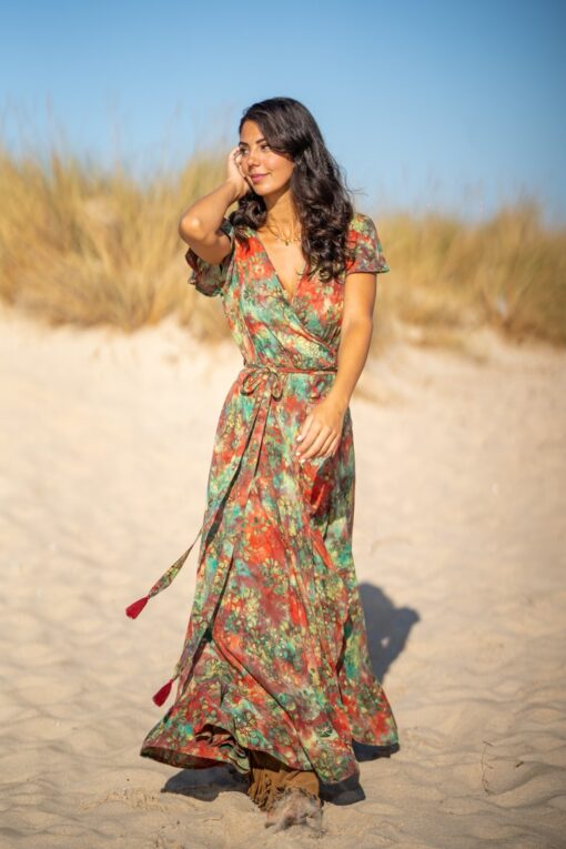 Maxi Vestido Oahu verde - Imagen 6