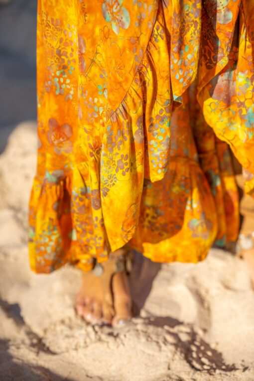 Maxi Vestido Oahu ocher - Imagen 4