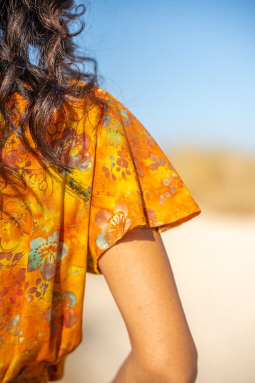 Maxi Vestido Oahu ocher - Imagen 3